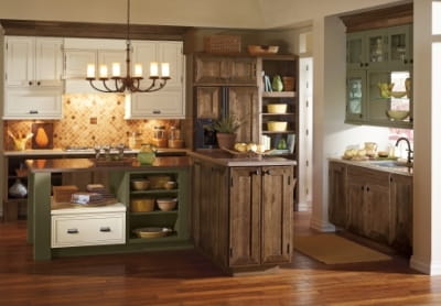 Contemporary Aqua Kitchen Cabinets - Decora Cabinetry