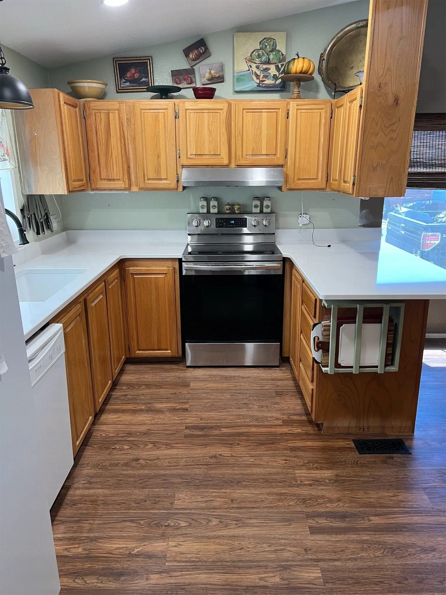 Mixed Wood Cabinetry Kitchen Remodel