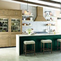 Kitchen scene with Diamond cabinets available at ProSource Wholesale 