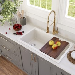 White Nantucket sinks available at ProSource Wholesale