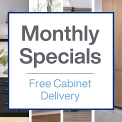 Streamline your next project! Free cabinet delivery thru 12/31.